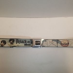 Buckle Down Attack On Titan Belt Nylon Adjustable Seatbelt Buckle Belt